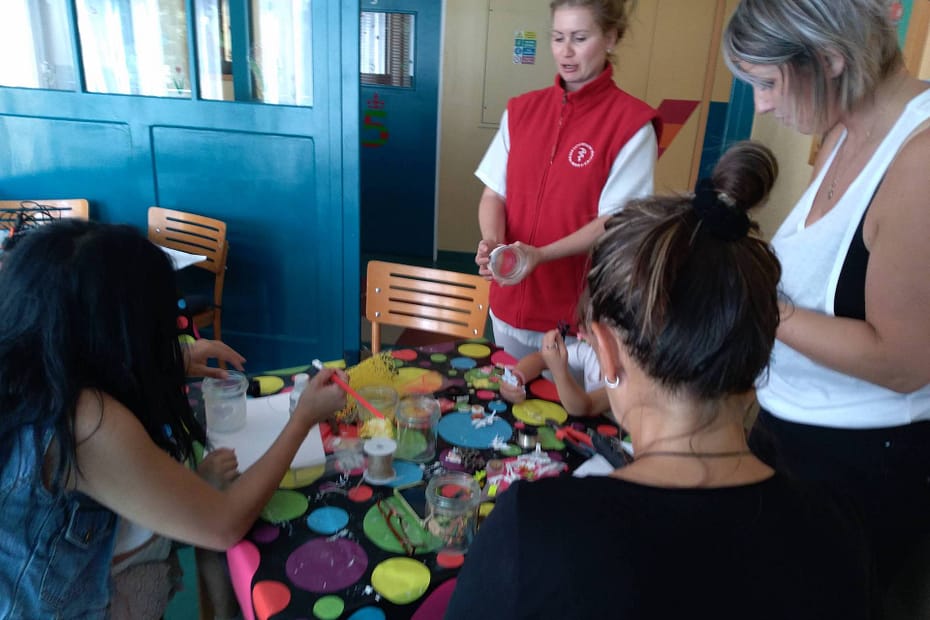 výtvarná dílnička, dětská neurologie, Thomayerova nemocnice