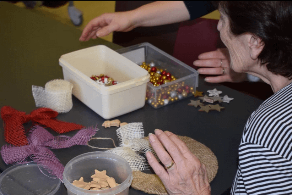 Adventní věnce na Geriatrii